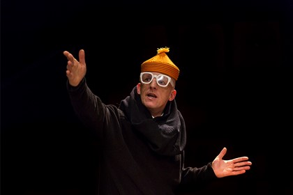 Production still for "A Social Service". David Woods. Photographer: Pia Johnson