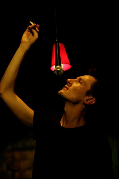 Production still for "Autobiography of Red". Luke Mullins. Photographer: Jeff Busby