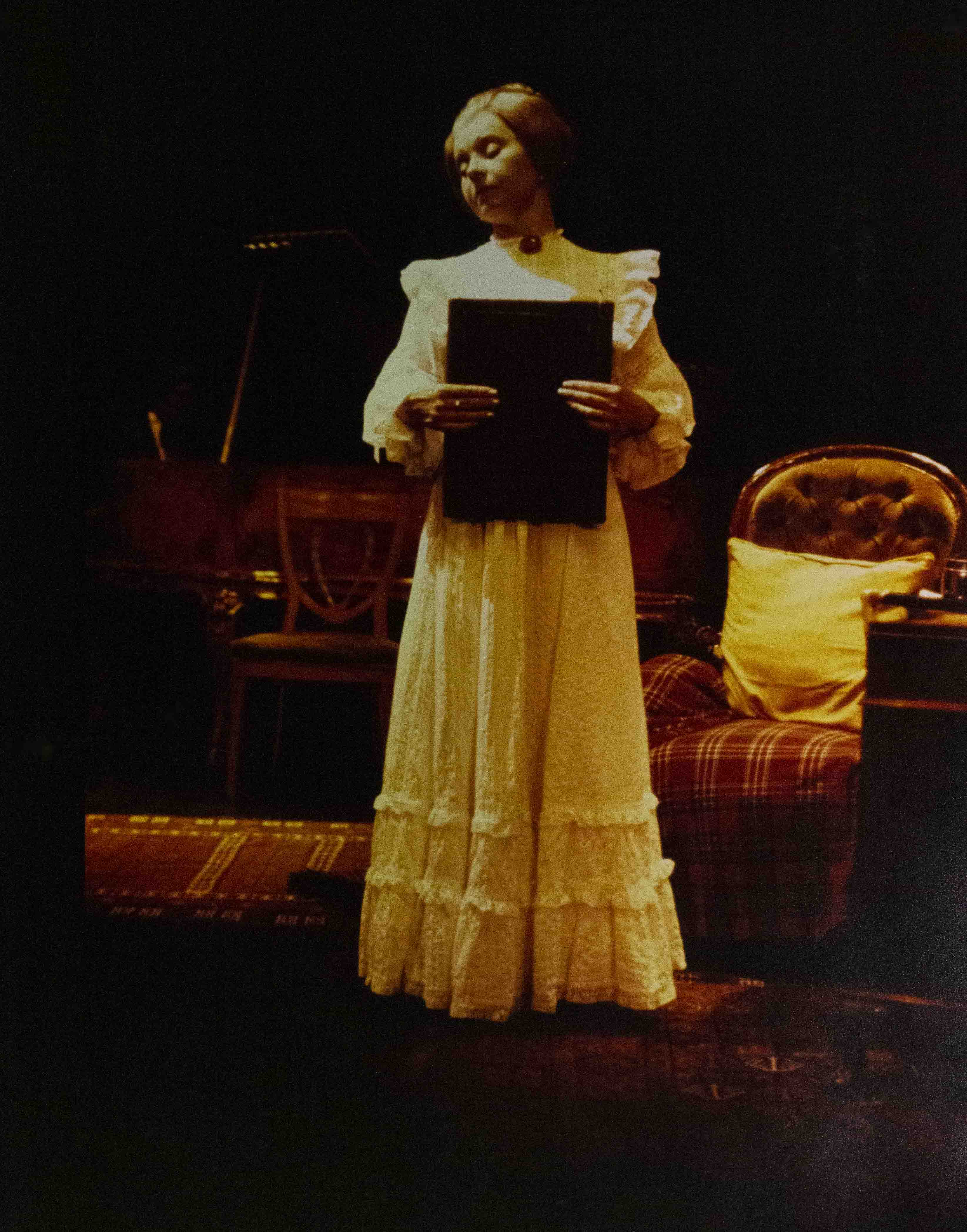 Production still for "An Evening with Queen Victoria". Prunella Scales as Queen Victoria. Photographer: Unknown