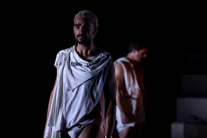 Production photography from TROY (2025) / Photographer: Pia Johnson / Featuring: Lyndon Watts & Danny Ball