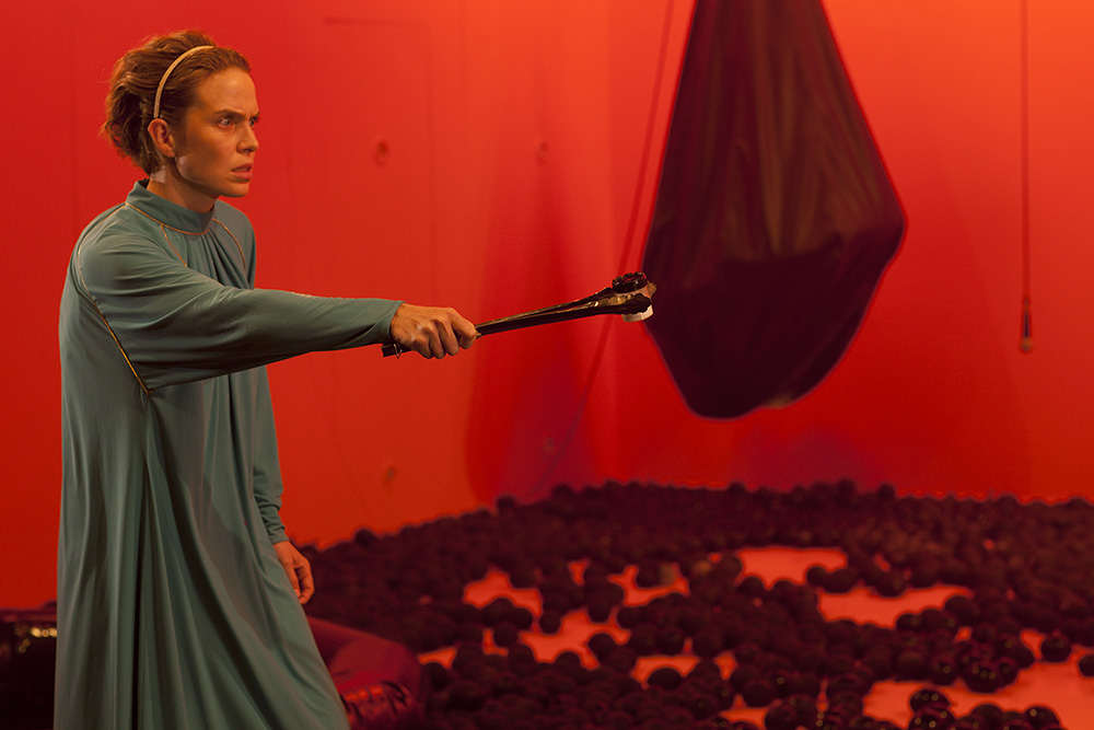 Production still for "Frankenstein". Dana Miltins. Photographer: Guy Little