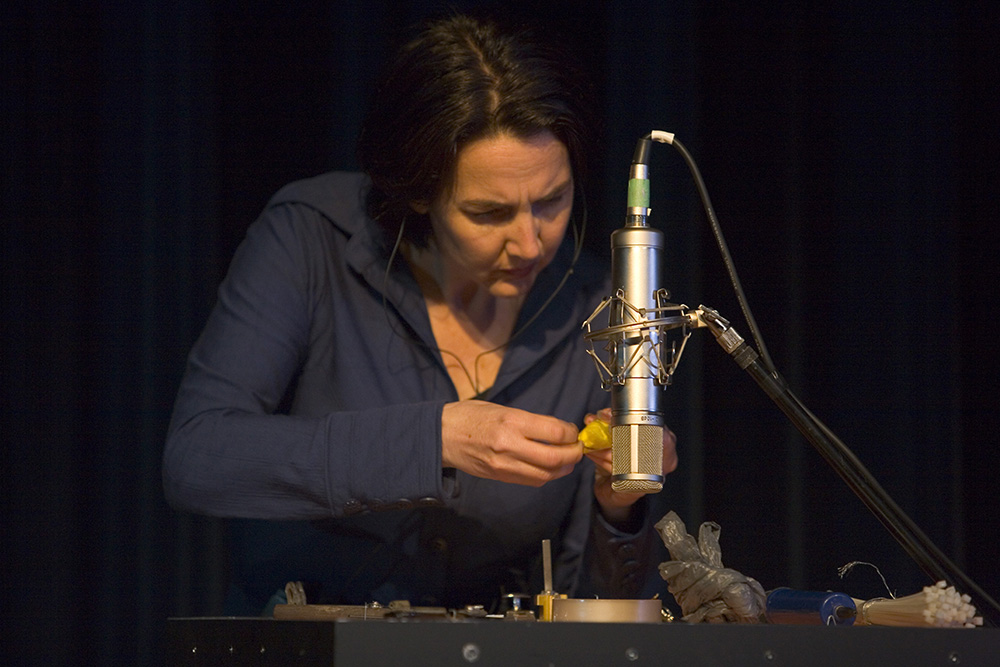 Production still for "Pin Drop". Tamara Saulwick. Photographer: Ponch Hawkes