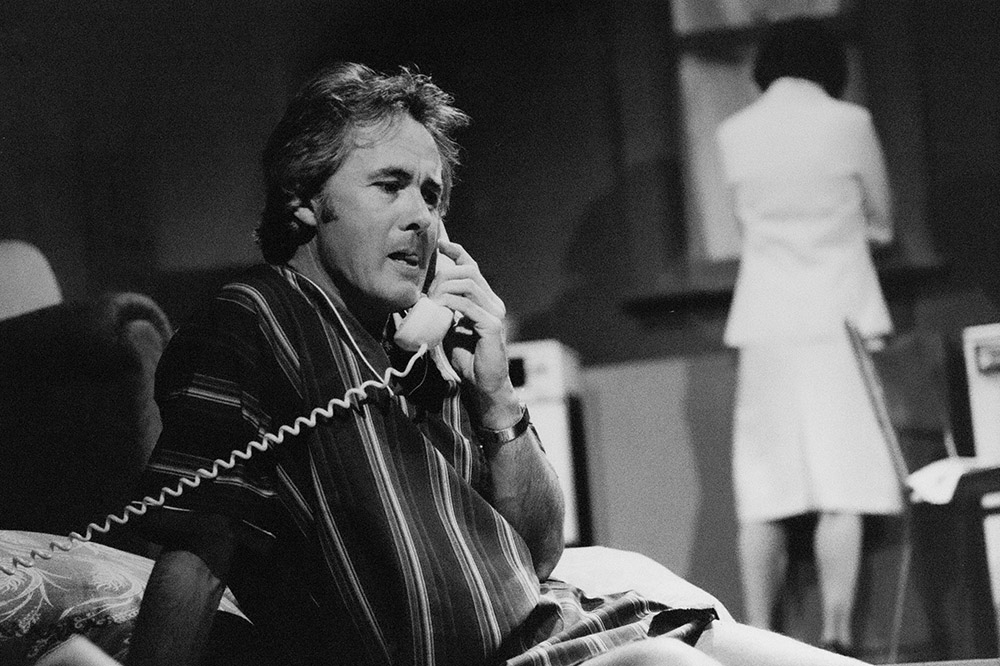 Production still for "Quadraphrenia". Peter Stratford as John. Photographer: Jeff Busby