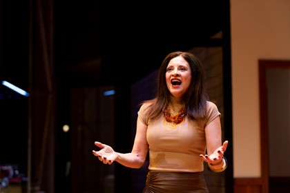 Production still for the 2023 season of 'This is Living.' In photo: Maria Theodorakis. Photographer: Kristin Gehradte 