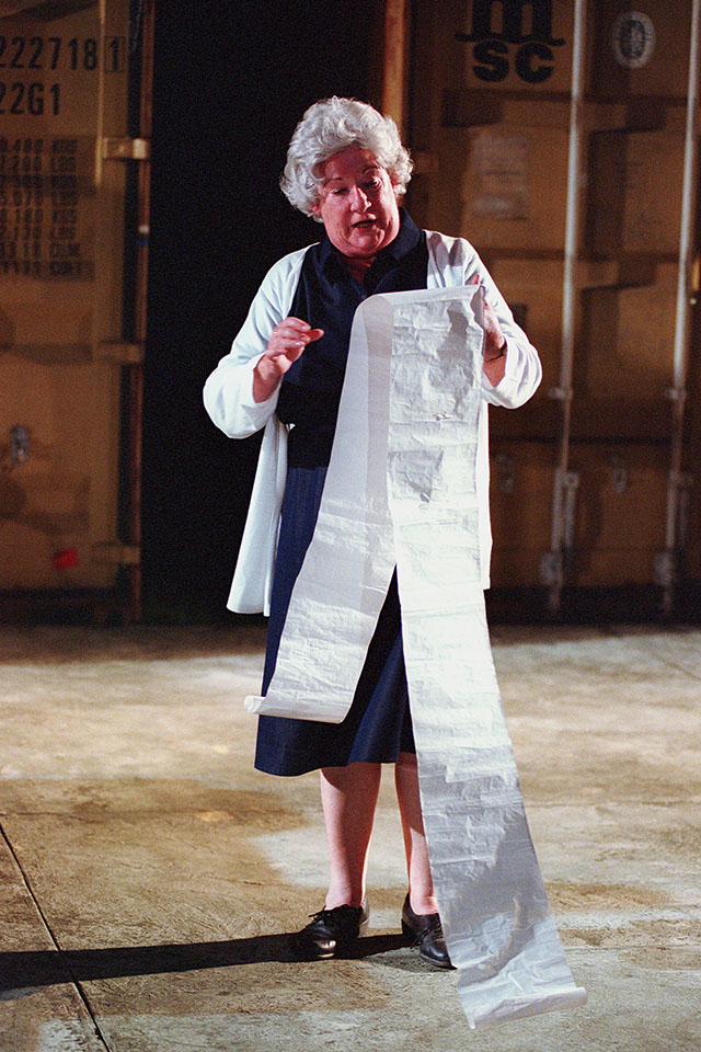 Production still for "Mavis Goes to Timor". Anne Phelan as Mavis Taylor. Photographer: Jon Green