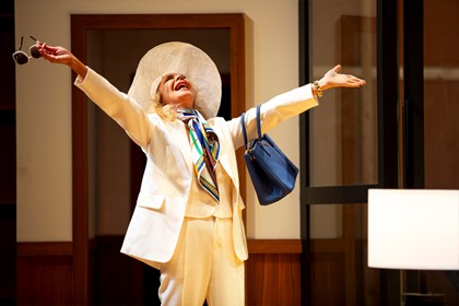 Production still for the 2023 season of 'This is Living.' In photo: Belinda McClory. Photographer: Kristin Gehradte 