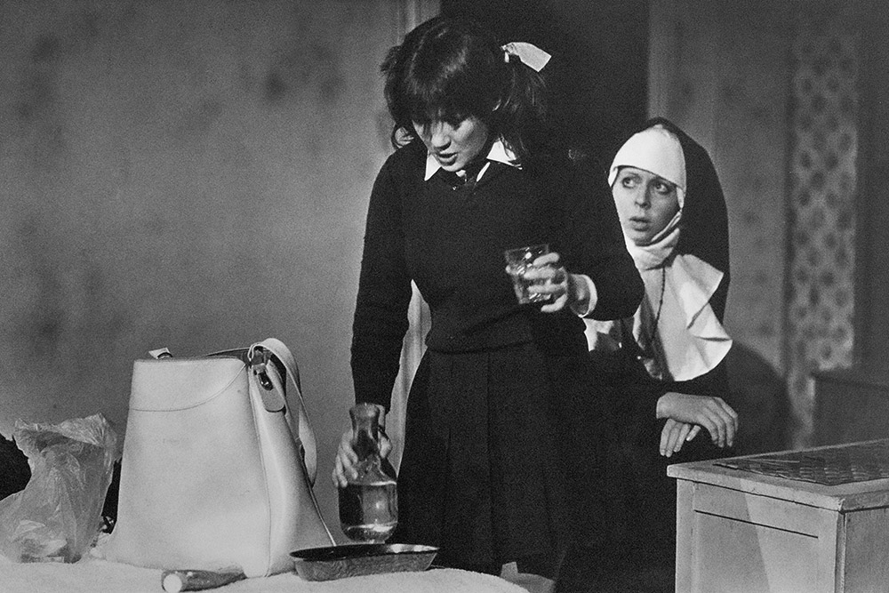 Production still for "Dance for Daddy". Joanne Barker, Gillian Seamer. Photographer: David Parker