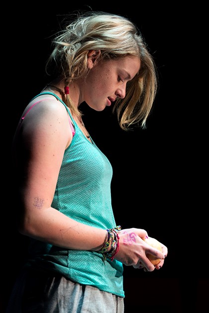 Production still for "Ugly Mugs". Sara West. Photographer: Pia Johnson