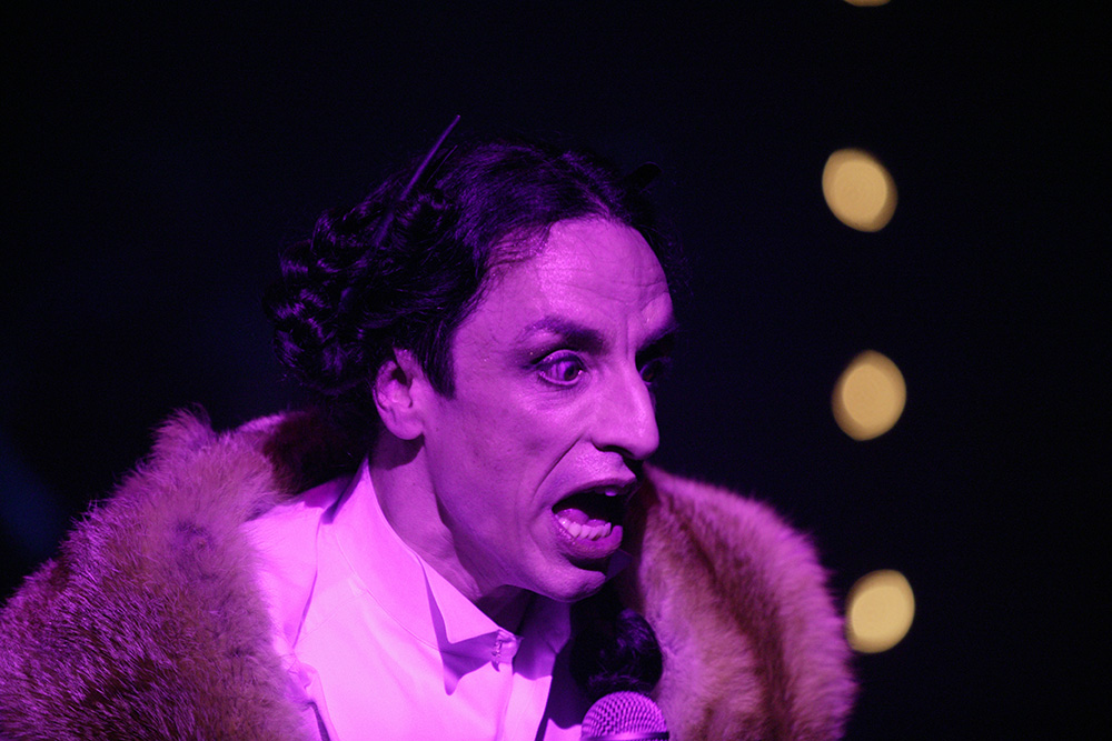 Production shot for "Boulevard Delirium". Paul Capsis. Photographer: Lisa Tomasetti