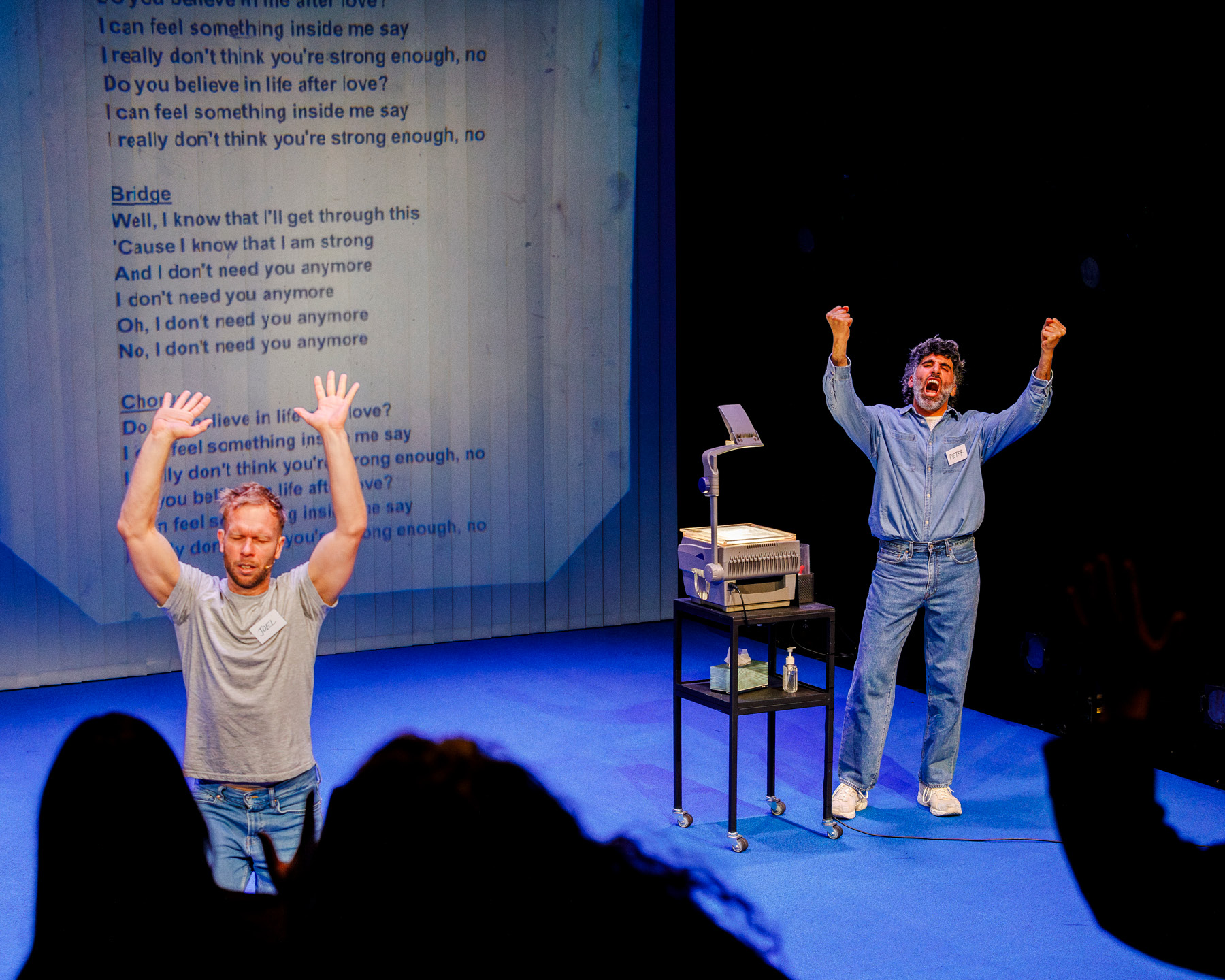 Production Photography from Homo Pentecostus (2024). Photographer: Gianna Rizzo. In photograph: Joel Bray and Peter Paltos.