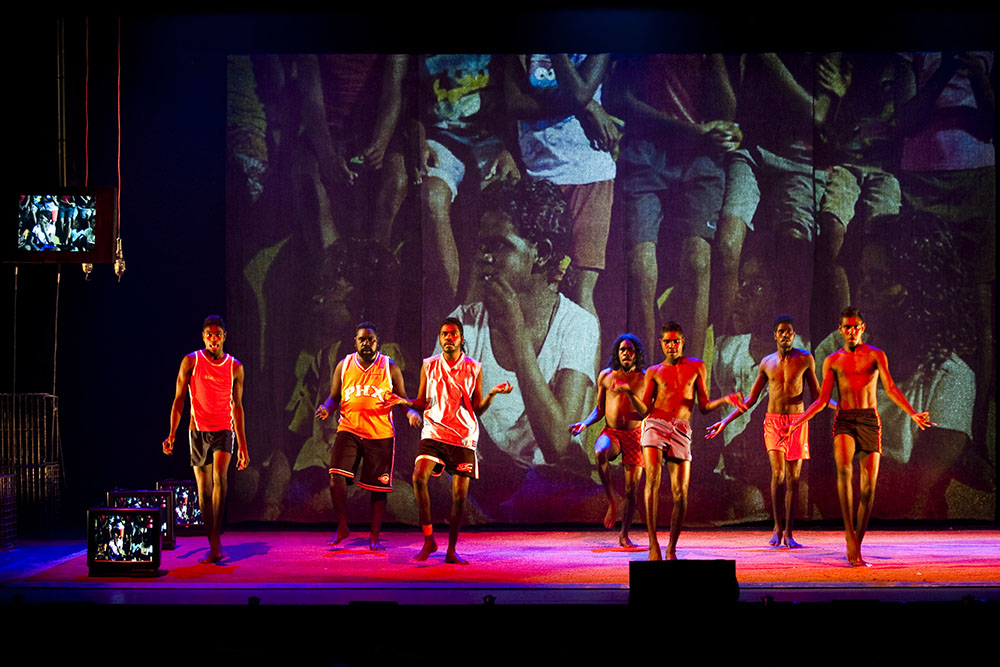 Production still for "Ngurrumilmarrmiriyu (Wrong Skin)". Photographer: Unknown  