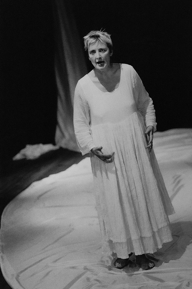 Production still for "Four Play". Sue Ingleton in "Mythtery". Photographer: Jeff Busby