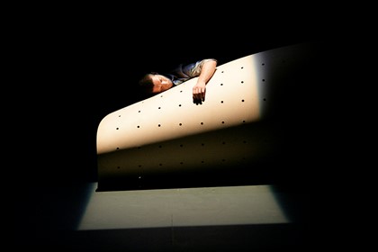 Production still from previous production of "Structure and Sadness". Photographer: Jeff Busby