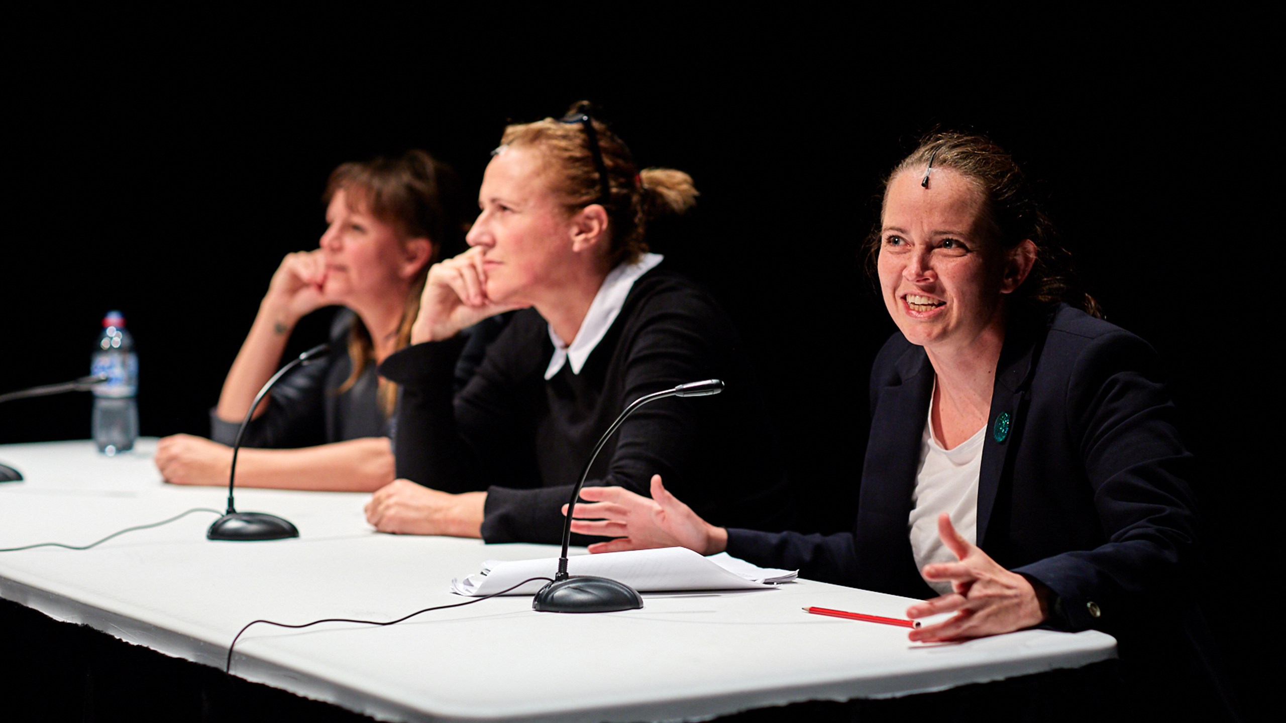 Wild Bore (2017) L-R: Adrienne Truscott, Ursula Martinez, Zoe Coombs Marr. Photographer: Tim Grey