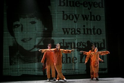 Production still for Melbourne season of "Honour Bound". Photographer: Jeff Busby