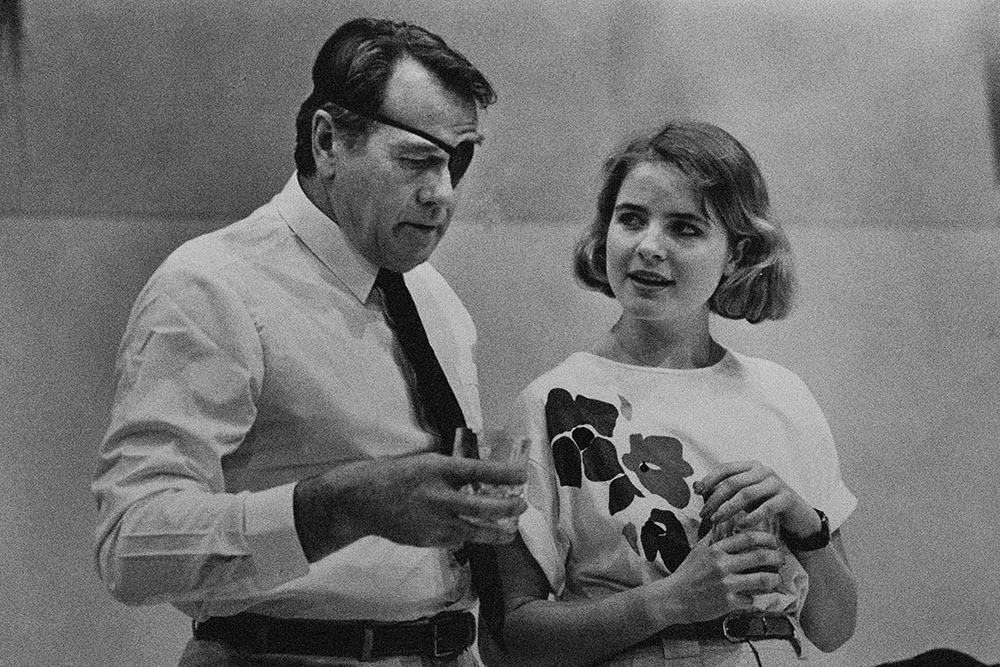 Production still for "Coralie Lansdowne Says No". L-R: Terence Donovan as Peter York, Sofie Laguna as Jill Lansdowne. Photographer: Unknown