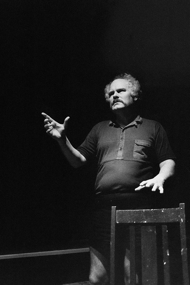 Production still for "Ball Boys". Malcolm Robertson as One-Eye. Photographer: Jeff Busby