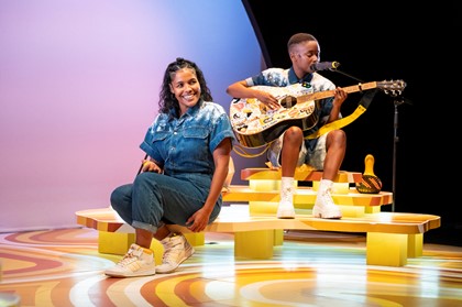 Production still for the 2024 Season of 'The Hate Race'. Zahra Newman, Kuda Mapeza. Photographer: Tiffany Garvie