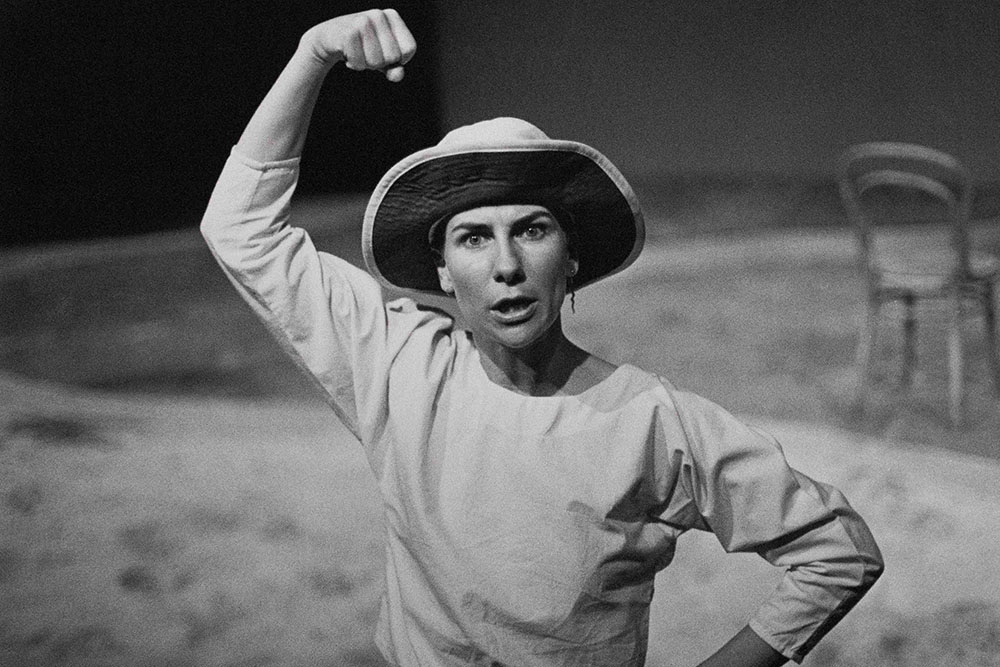 Production still for "The Serpent's Fall". Sarah Cathcart. Photographer: Jeff Busby