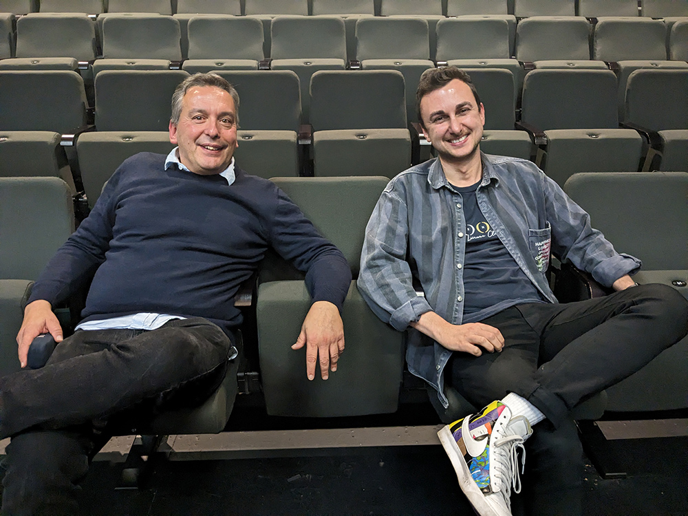 In photo: Christos Tsiolkas & Kitan Petkovski