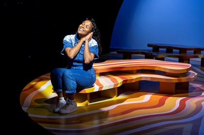 Production still for the 2024 Season of 'The Hate Race'. Zahra Newman. Photographer: Tiffany Garvie