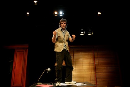 Production still for the return season of "The Pitch". Peter Houghton as Walter Weinermann. Photographer: Jeff Busby