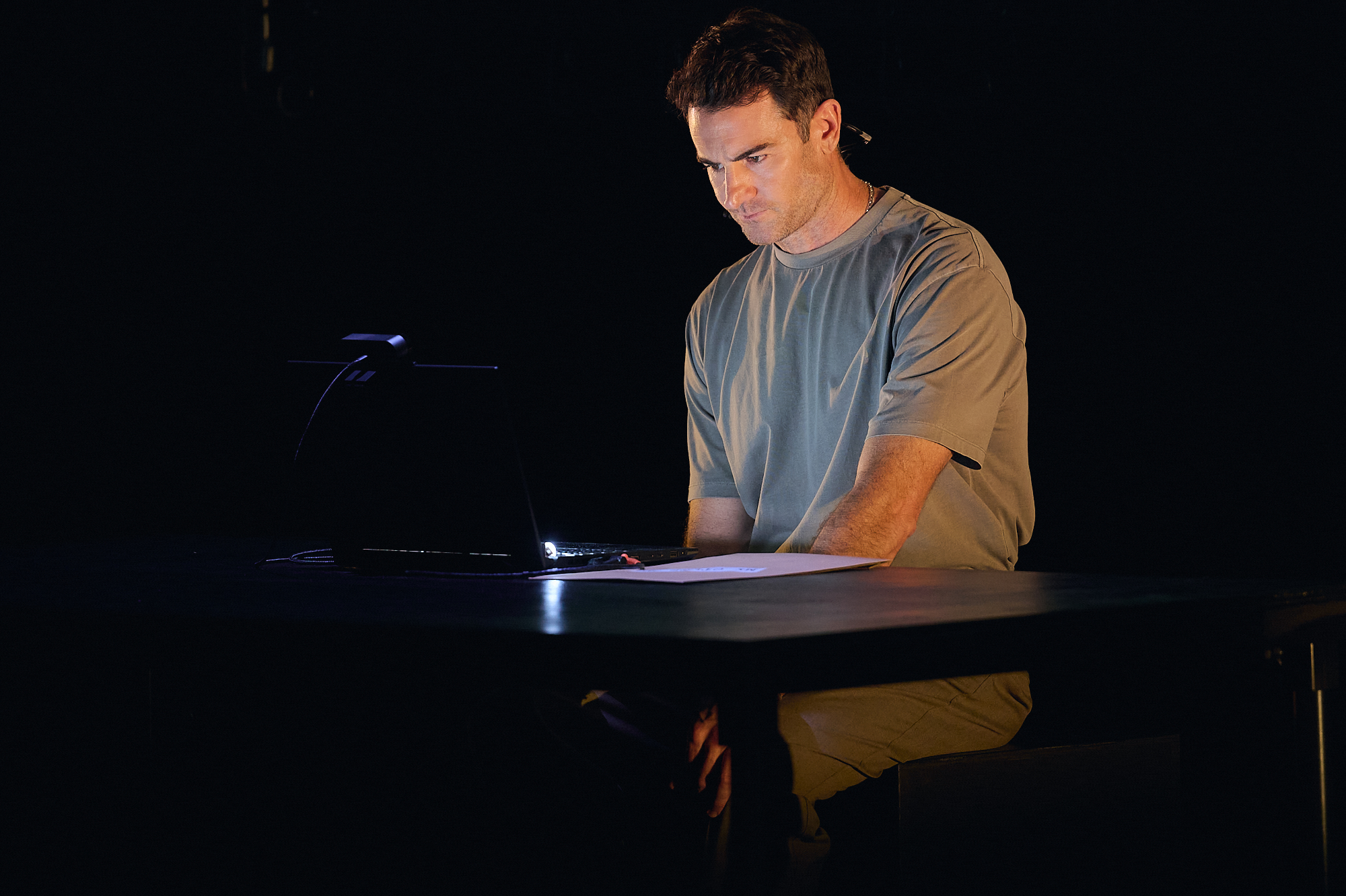 Production photography from ECHO (2025) / Photographer: Eugene Hyland / In photograph: Ben Lawson