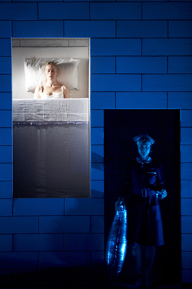 Production still for "Kitten". L-R: Kate Kendall, Natasha Herbert. Photographer: Ross Bird