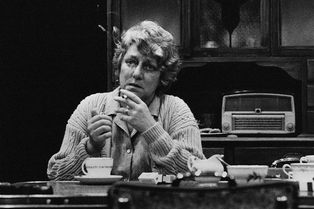 Production still for "The Secret House". Monica Maughan as Cath. Photographer: Jeff Busby