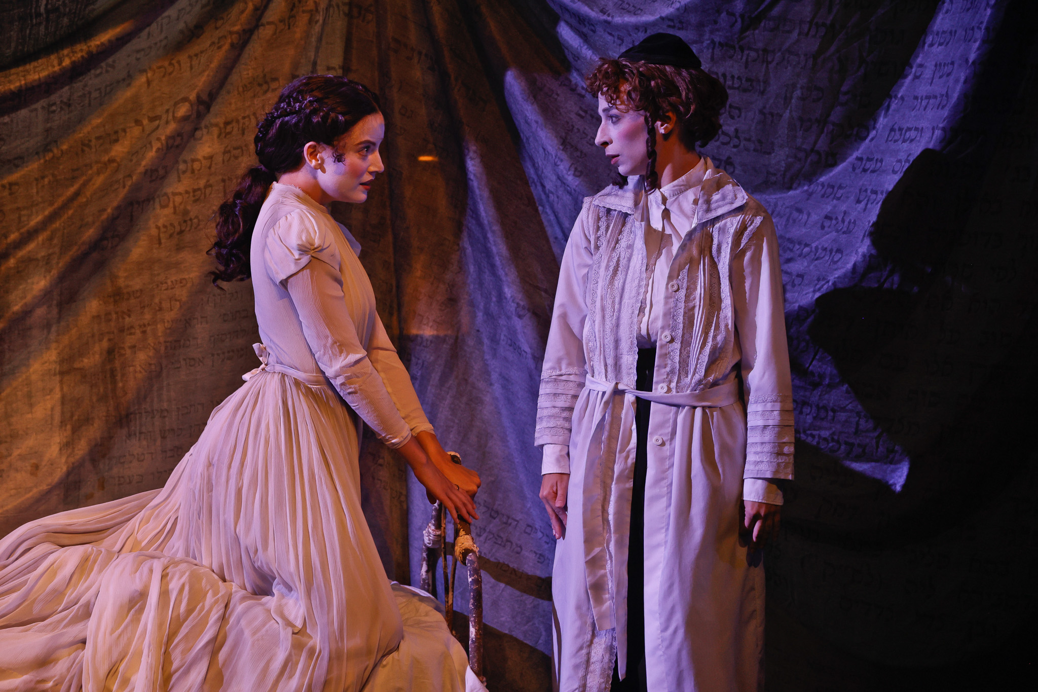  Production still for the 2024 Season of 'Yentl'. In photo: Amy Hack, Genevieve Kingsford. Photographer: Jeff Busby.