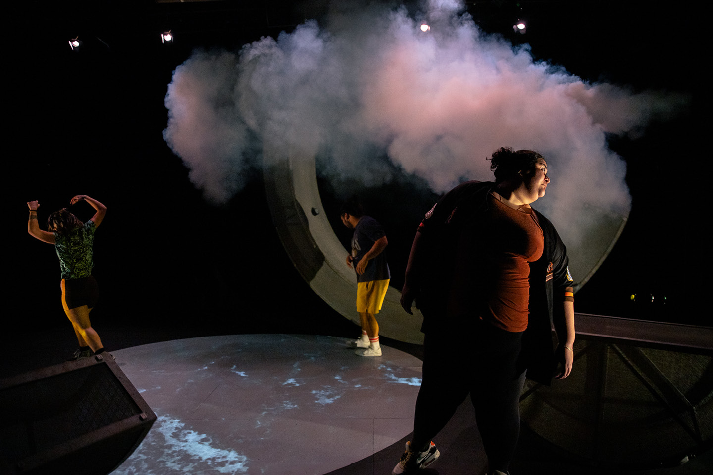 Production still for the 2023 Season of 'Atlantis'. In photo: Kira Samu, John Marc Desengano, Chanella Macri. Photographer: Tamarah Scott