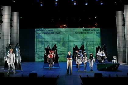 Production still for "Through the Looking Glass". Photographer: Jeff Busby