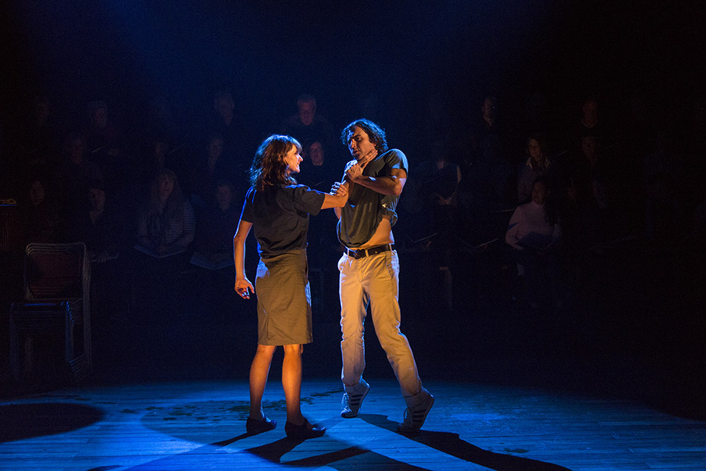 Production still for "The Events". L-R (front): Catherine McClements as Claire, Johnny Carr as The Boy. Photographer: Pia Johnson