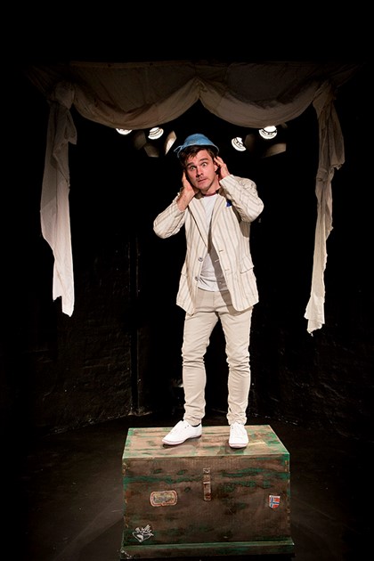 Production still from Griffin Theatre production of "The Witches". Guy Edmunds as Boy. Photographer: Brett Boardman