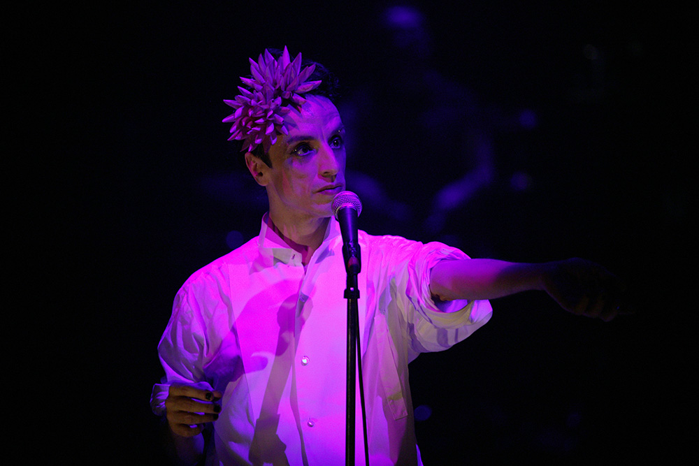 Production shot for "Boulevard Delirium". Paul Capsis. Photographer: Lisa Tomasetti