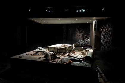 Production still for "Blasted". Photographer: Pia Johnson