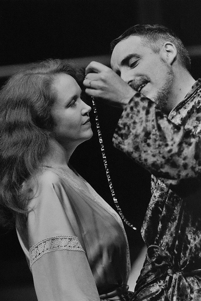 Production still for "Big Toys". L-R: Julie Nihill as Mag Bosanquet, Carrillo Gantner as Ritchie Bosanquet. Photographer: Jeff Busby