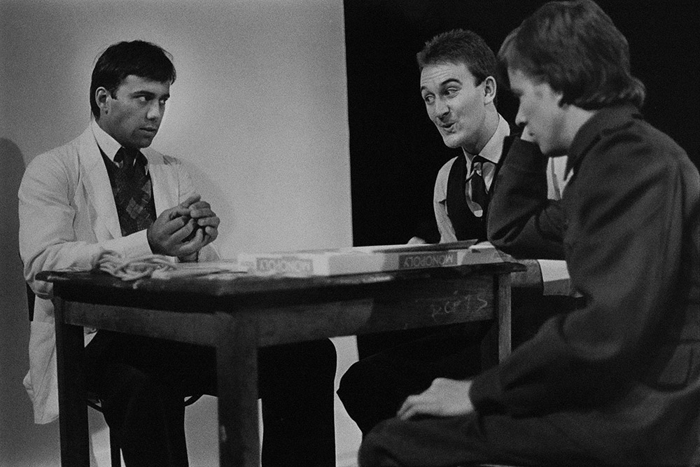 Production still for "Australia Majestic". L-R: Gene Van Dam, William Gluth, John Arnold. Photographer: Jeff Busby