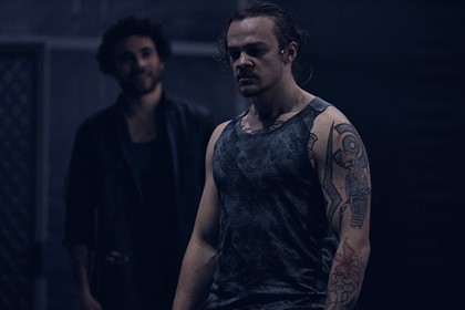 Production still for "Brothers Wreck". L-R: Nelson Baker, Dion Williams. Photographer: Tim Grey