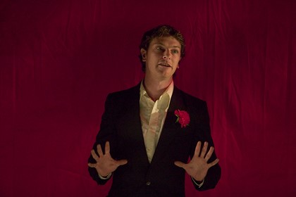 Production still for "The Ham Funeral". Dan Spielman. Photographer: Lisa Tomasetti