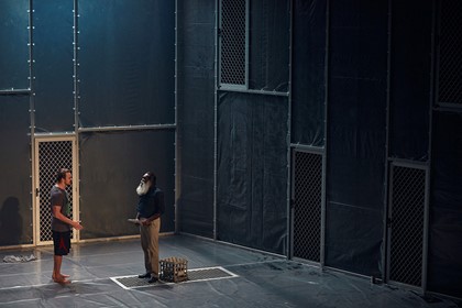 Production still for "Brothers Wreck". L-R: Dion Williams, Trevor Jamieson. Photographer: Tim Grey