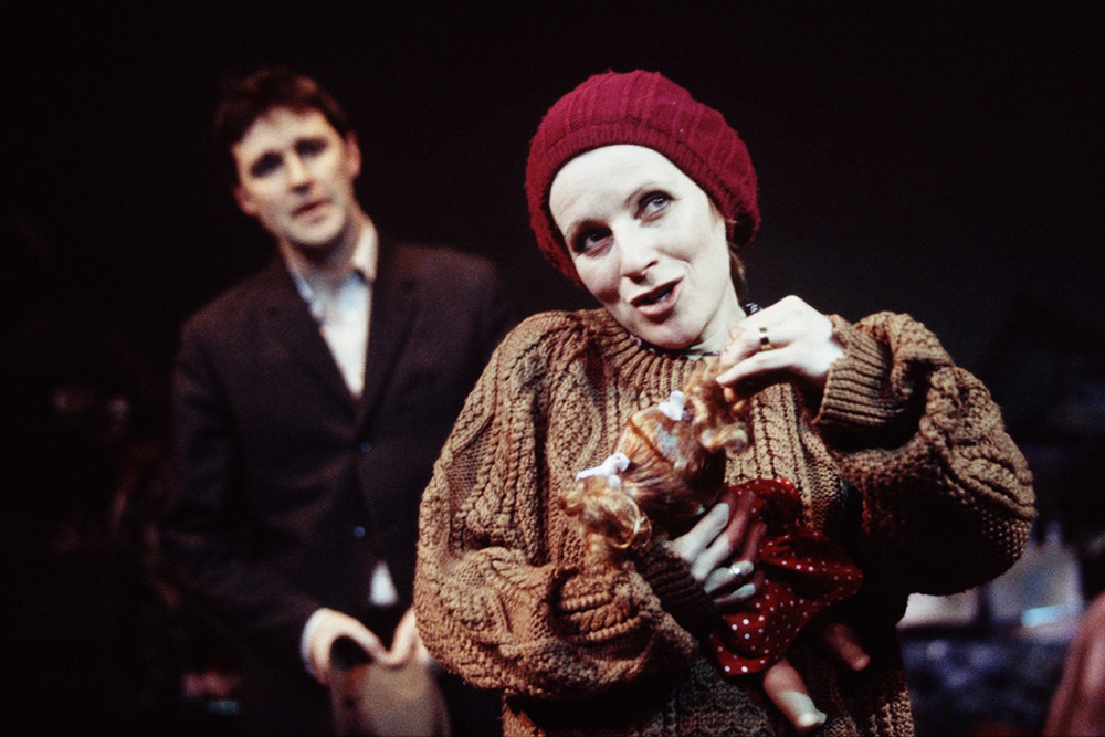 Production still for "Ruby Moon". L-R: Peter Houghton, Christen O'Leary. Photographer: Jeff Busby