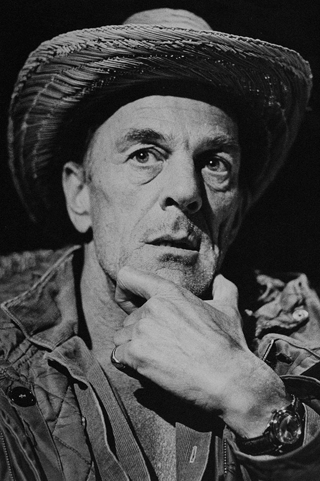 Production still for "Fool for Love". Roy Baldwin as The Old Man. Photographer: David B. Simmonds