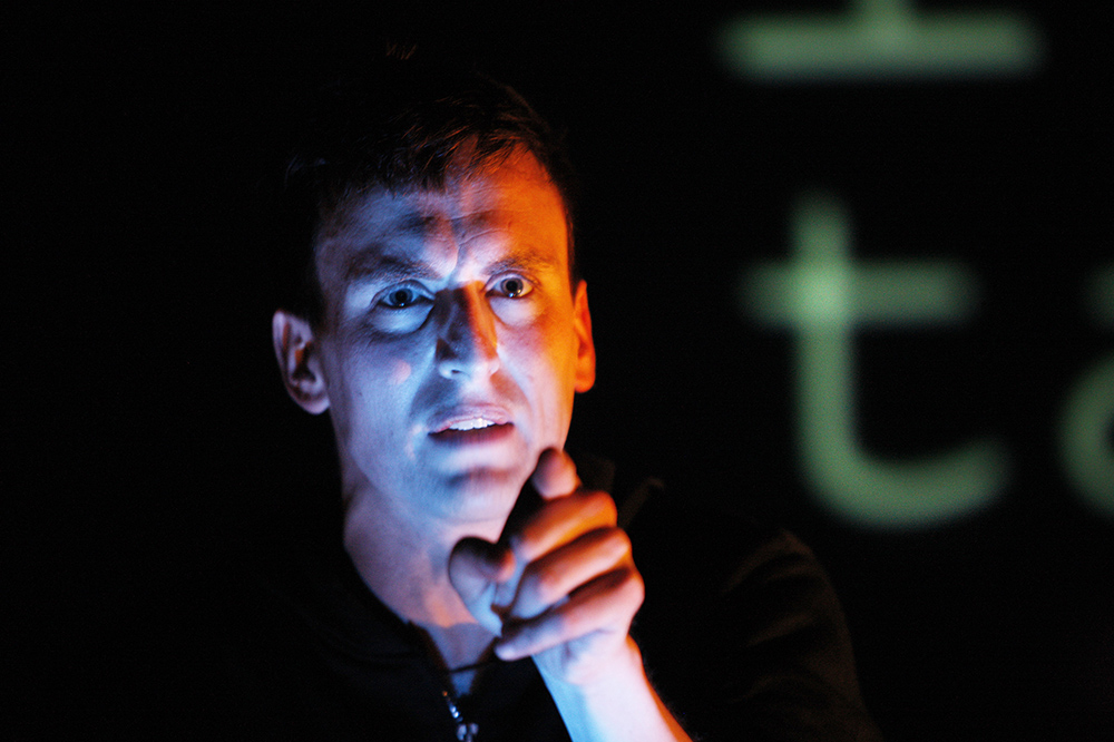 Production still for "I Love You Bro". Ash Flanders. Photographer: Jeff Busby