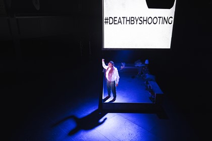 Production still for the 2023 Season of 'seven methods of killing kylie jenner". In photo: Chika Ikogwe. Photographer: Wani Toa