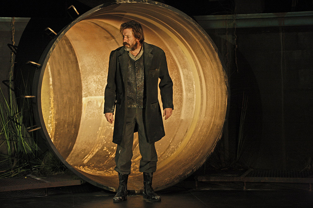 Production still for "Knives in Hens". Robert Menzies as Pony William. Photographer: Jeff Busby