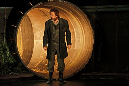 Production still for "Knives in Hens". Robert Menzies as Pony William. Photographer: Jeff Busby