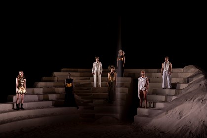 Production photography from TROY (2025) / Photographer: Pia Johnson / Featuring: Cast of TROY