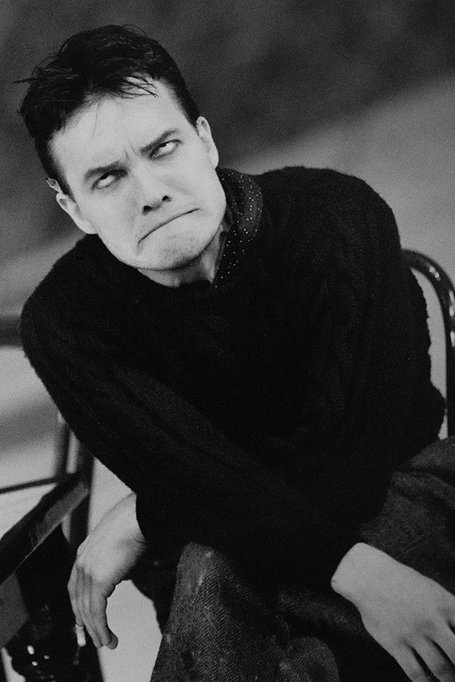 Production still for "Picasso at the Lapin Agile". Jeremy Sims as Picasso. Photographer: Jeff Busby